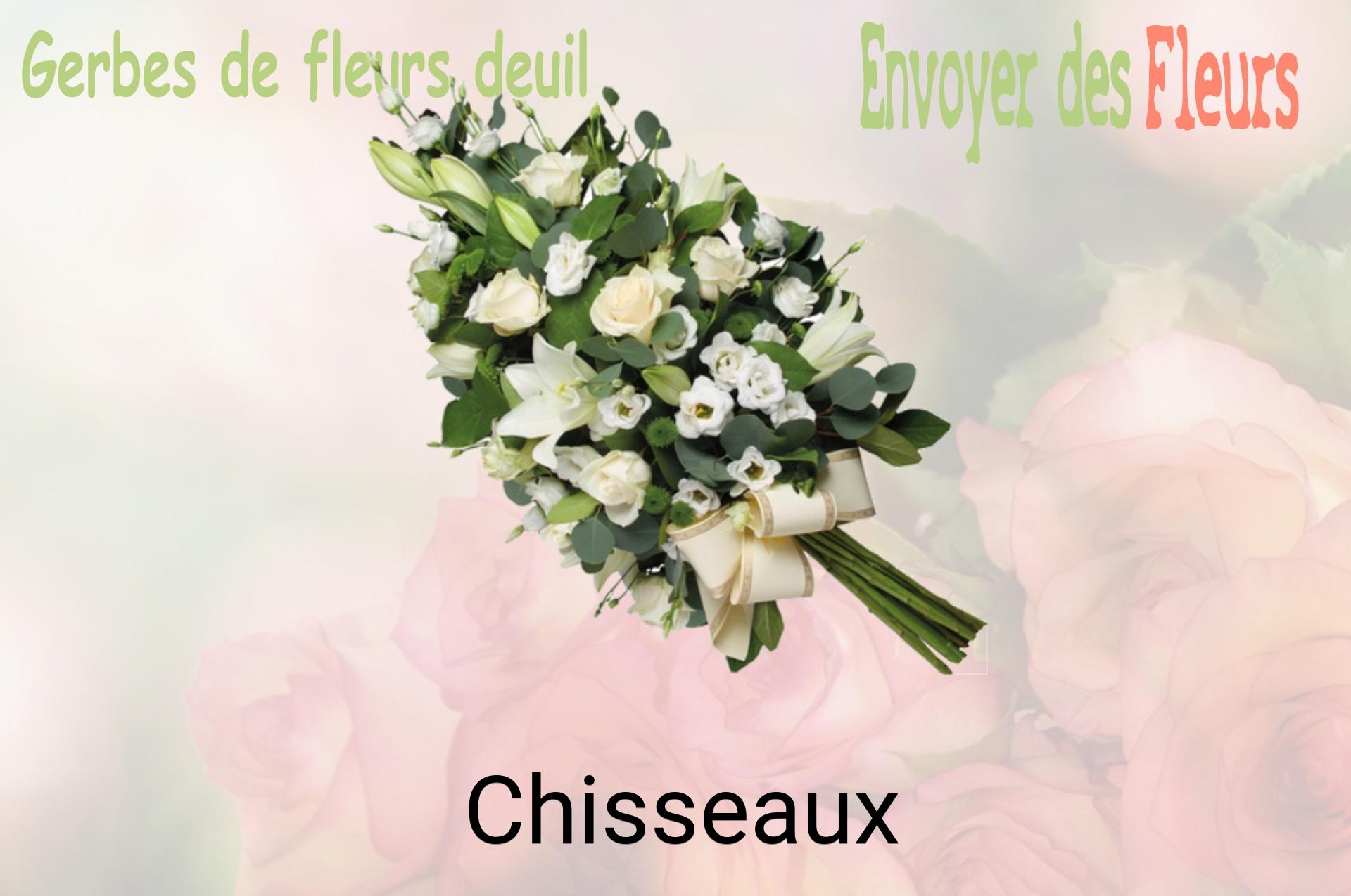Gerbe de fleurs de deuil livrée à Chisseaux